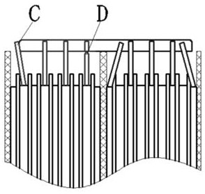 Busbar repairing method of storage battery with direct connection structure