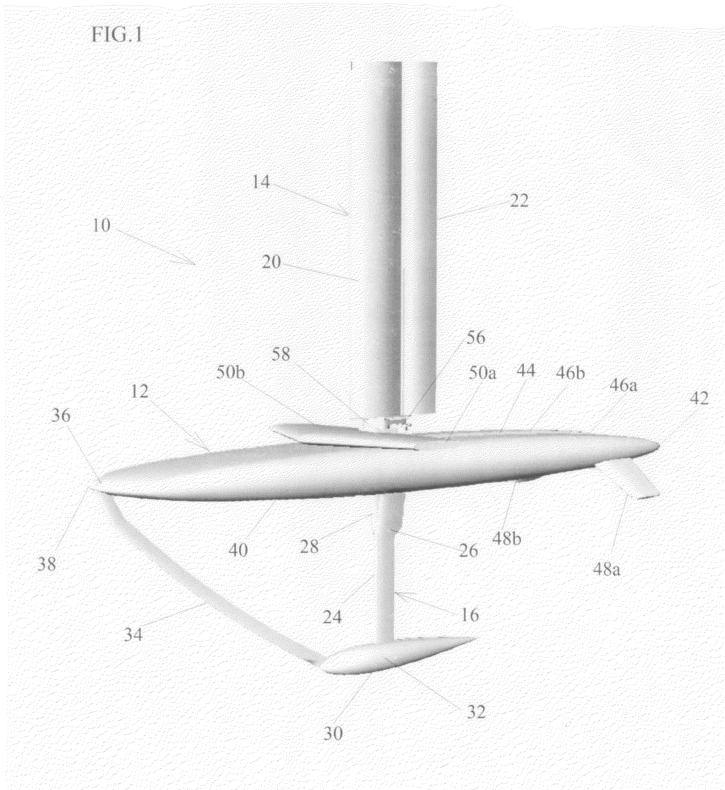 Submersible vessel having retractable wing and keel assemblies