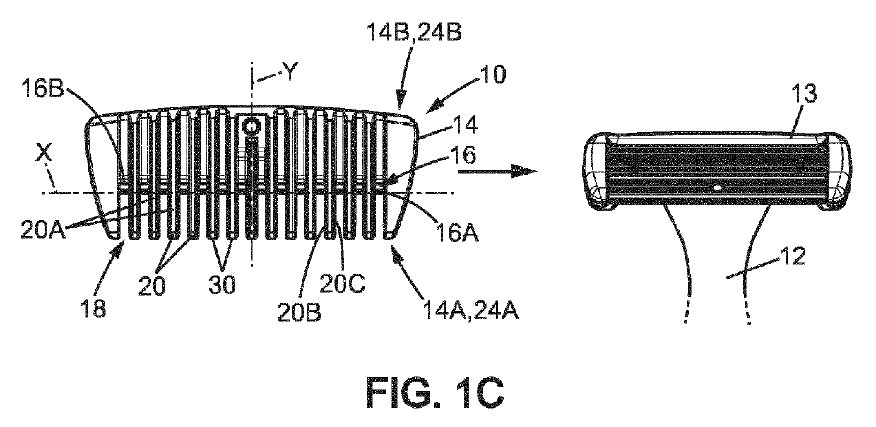 Trimming blade head and a razor comprising a razor handle and such a trimming blade head