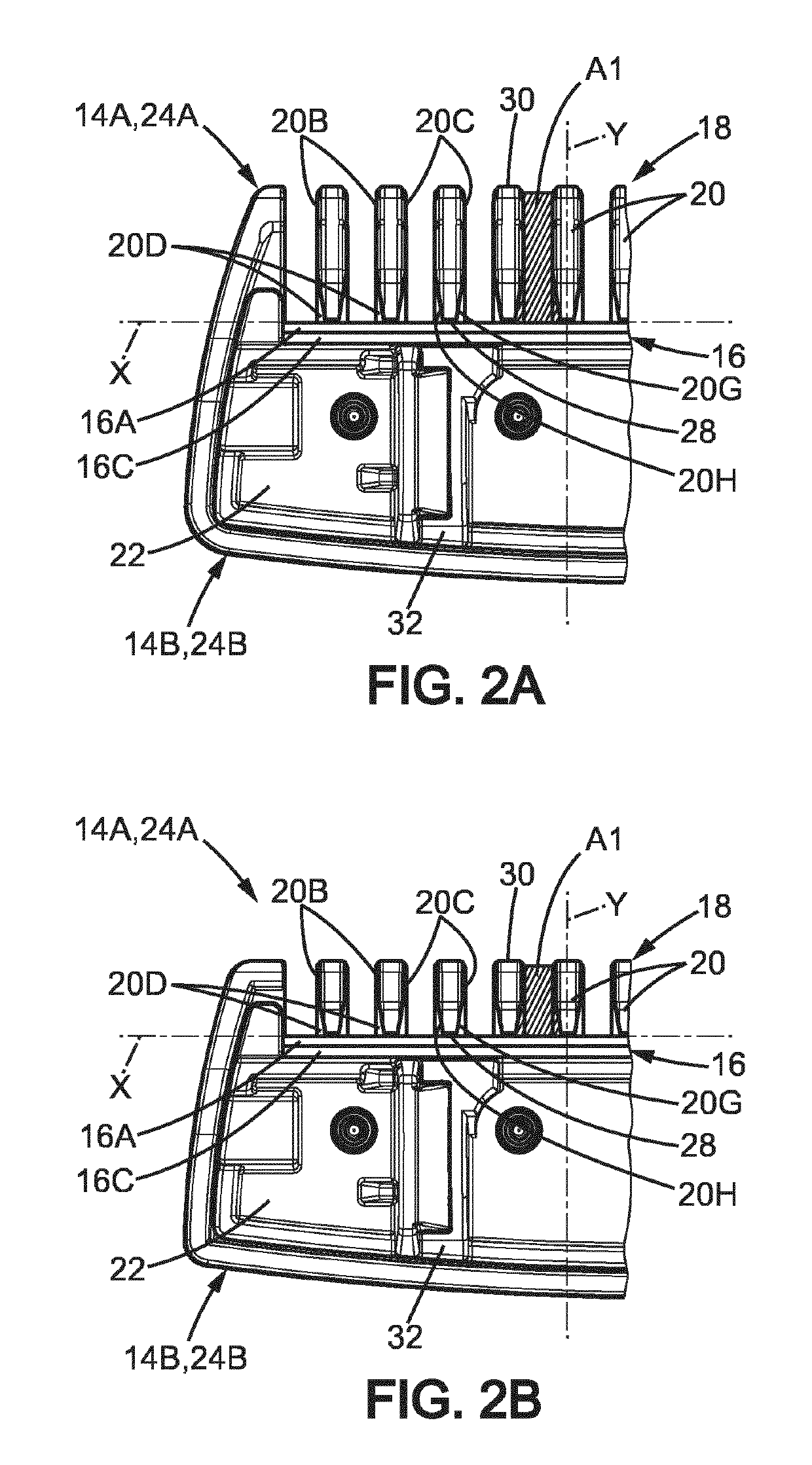 Trimming blade head and a razor comprising a razor handle and such a trimming blade head