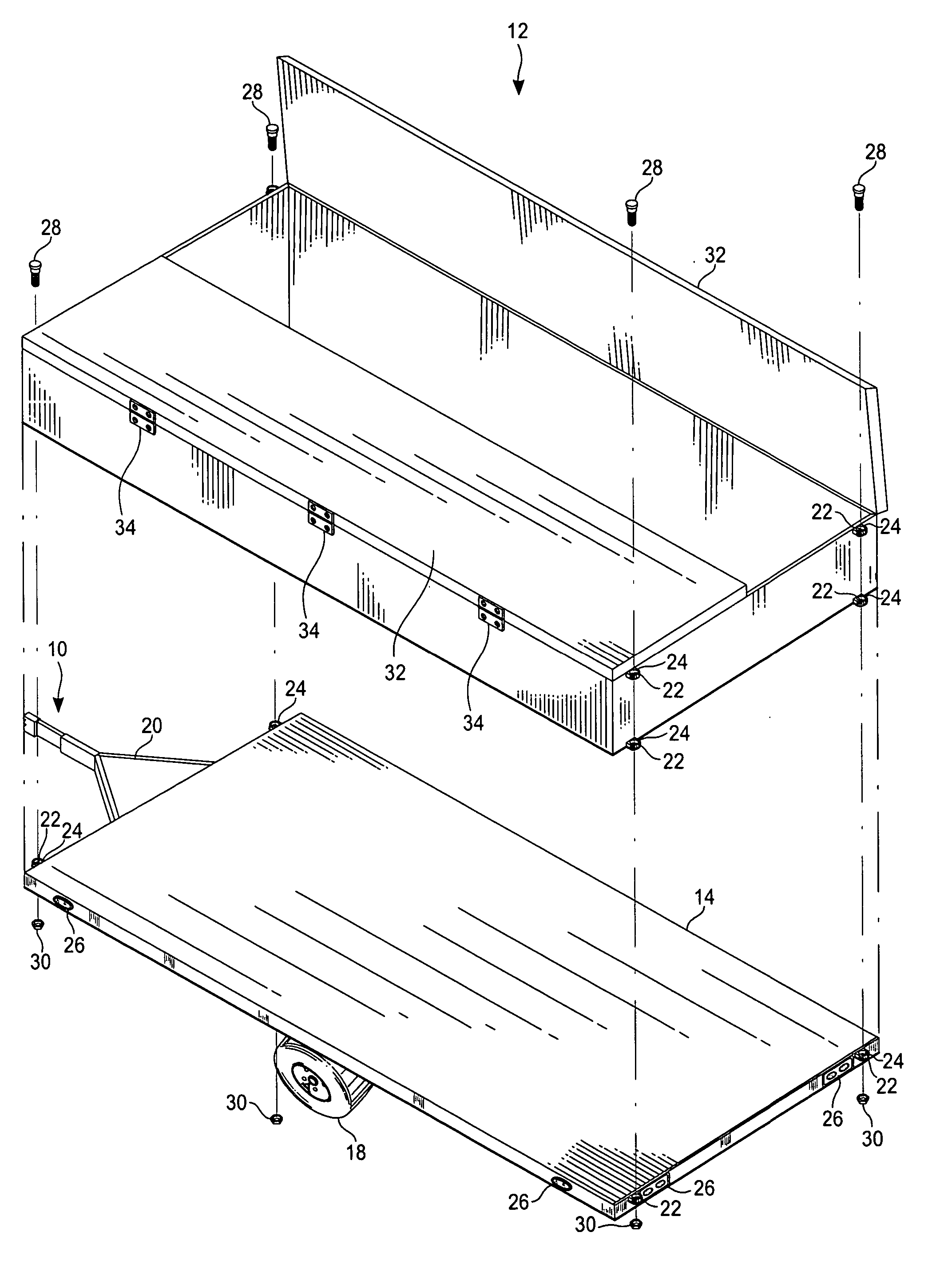 Trailer with interchangeable cargo specific pods