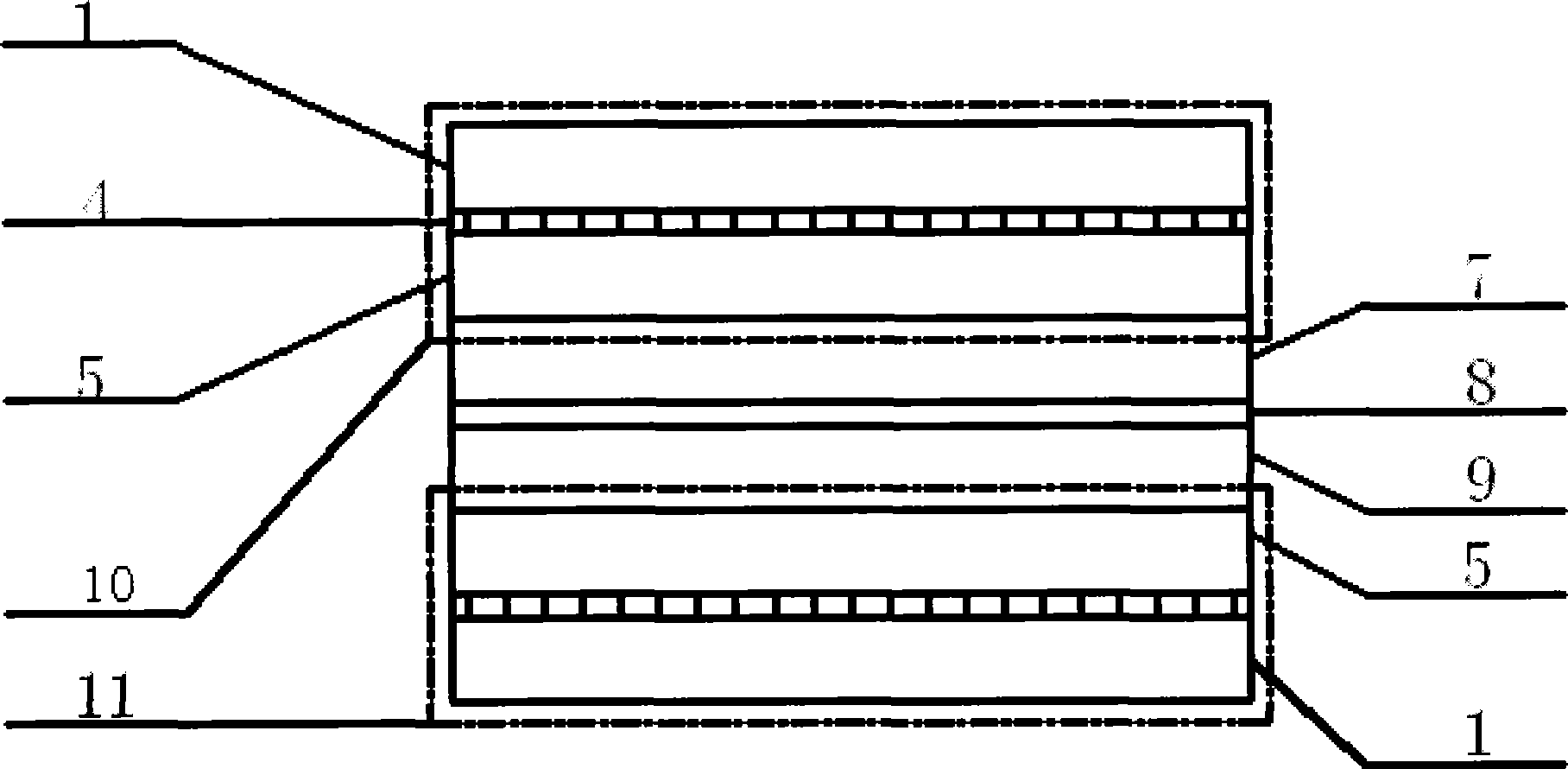 Fractal micro-channel bipolar plate used in proton exchange membrane fuel cell and processing method thereof