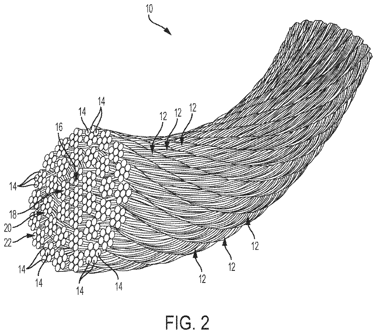 Small diameter cable