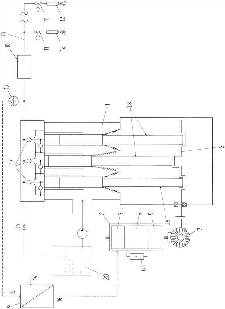 Device for processing a workpiece