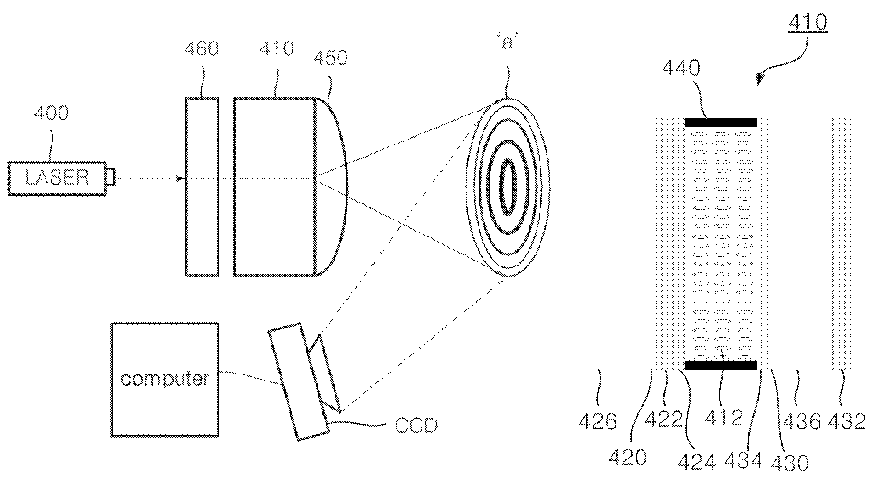 Optical profilometer using liquid crystal fabry-perot to project fringe pattern