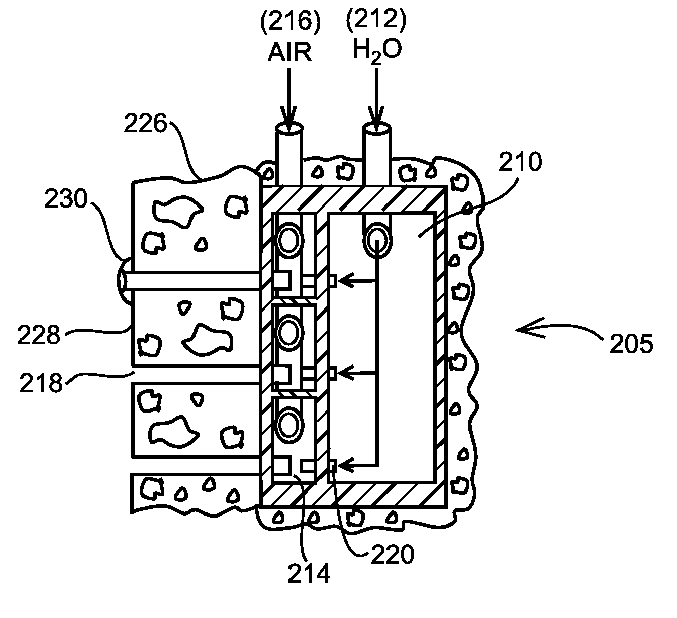 Dual-chamber water jet assembly for in-ground pools or spas