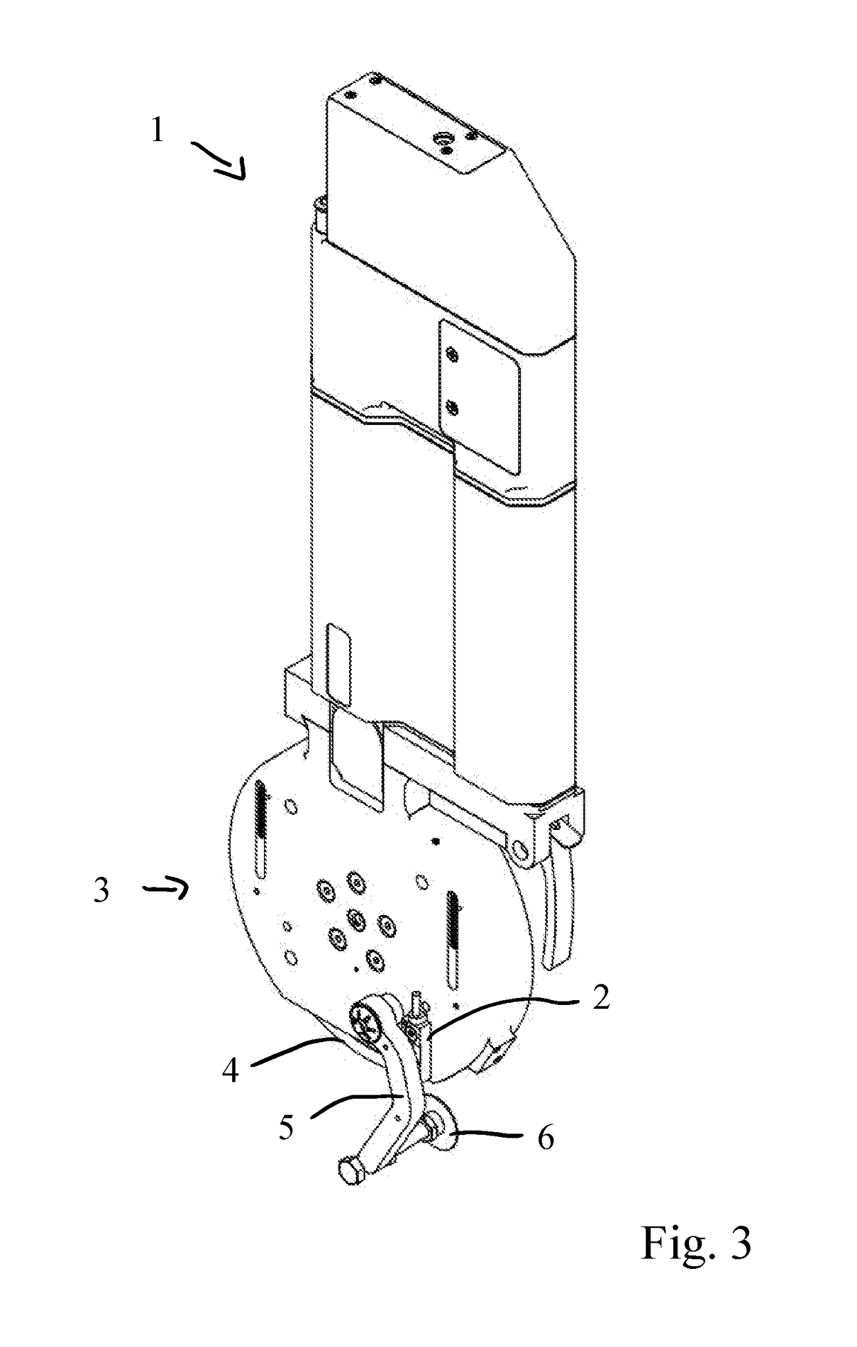 Blade holder with adjusting slide