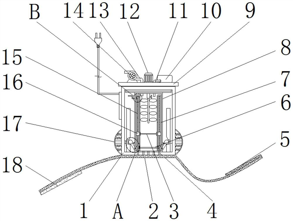 A moxibustion device for improving the utilization rate of wormwood