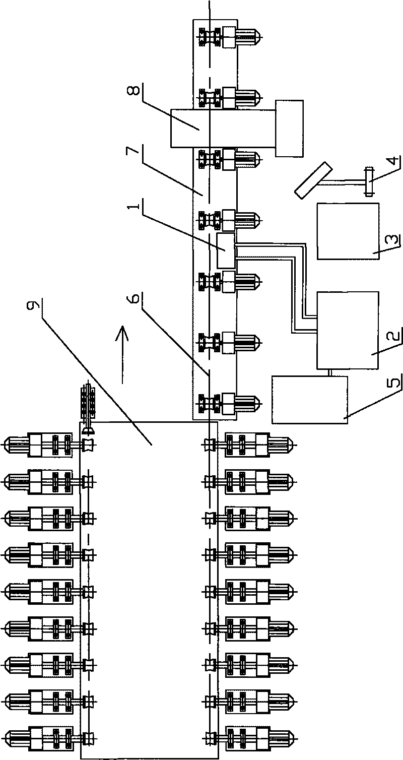 Method and device for removing inner surface oxidized iron sheet of steel pipe on line