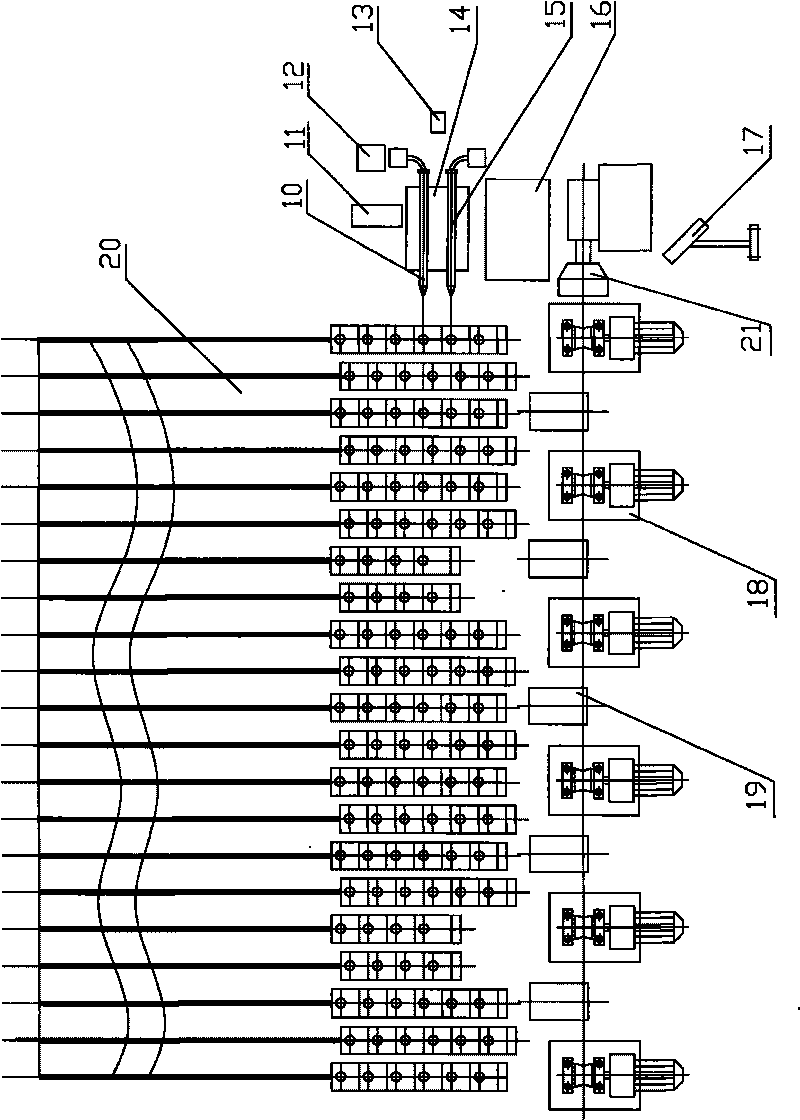 Method and device for removing inner surface oxidized iron sheet of steel pipe on line