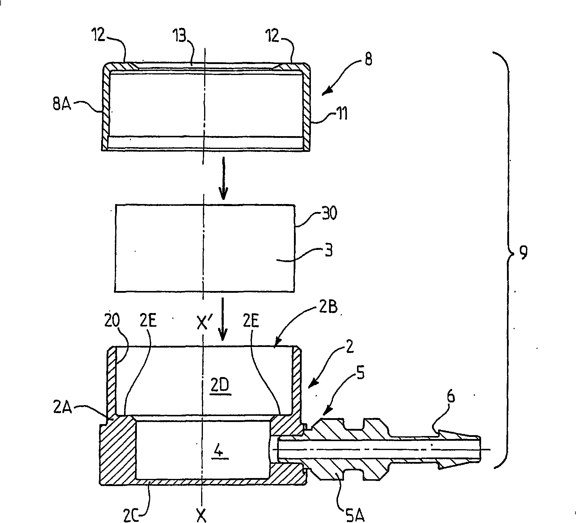 Implantable atraumatic medical site having a simplified design