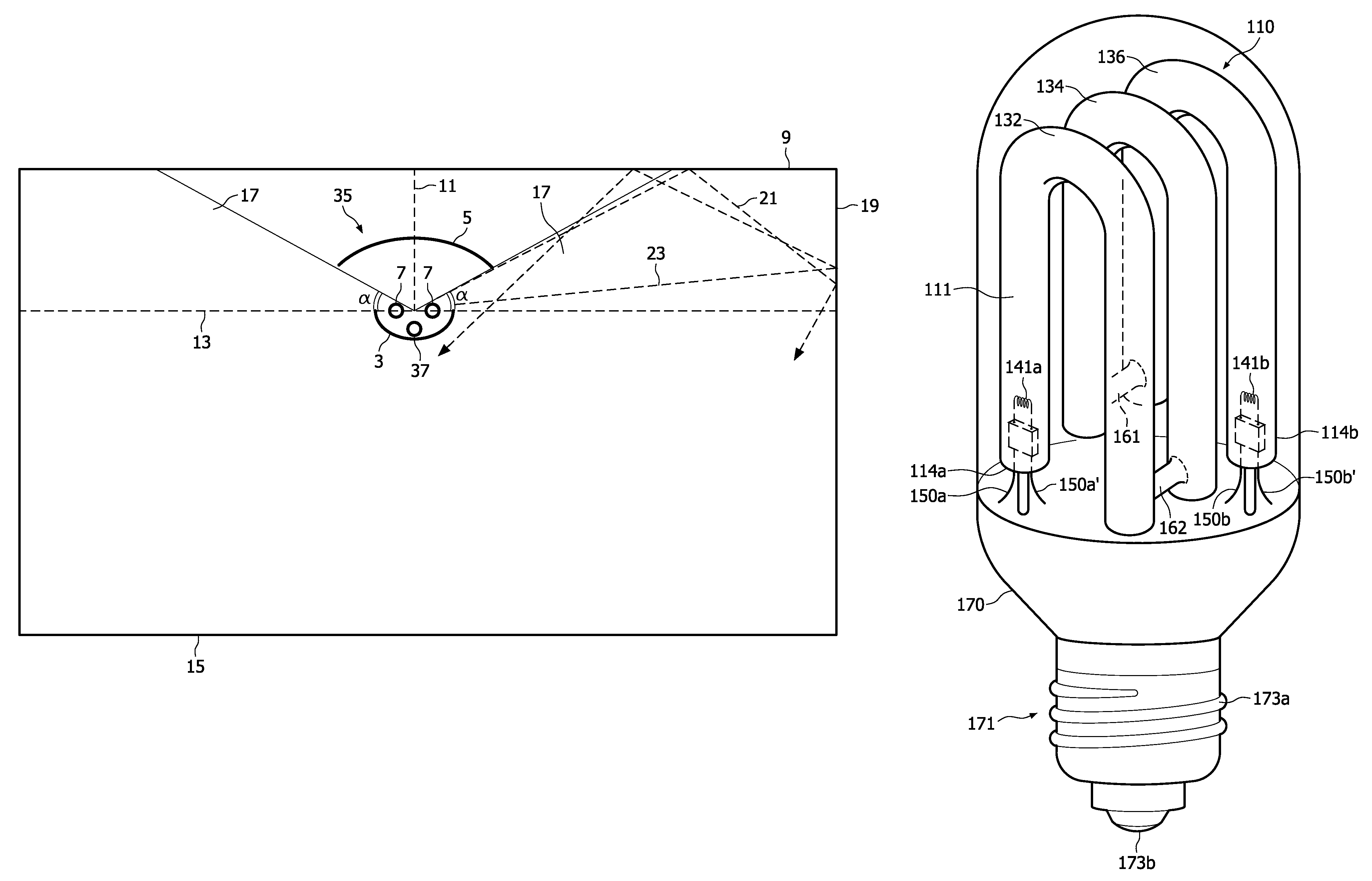 Air purification system, method for purifying air inside a structure