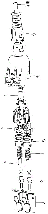 One-cable double-core LC optical fiber connector