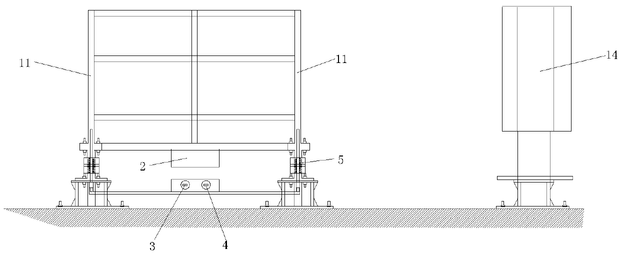 A vehicle window road test simulation device