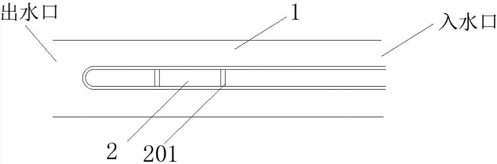 Multi-stage inner pipe freeze-proofing system, freeze-proofing heat exchanger and application