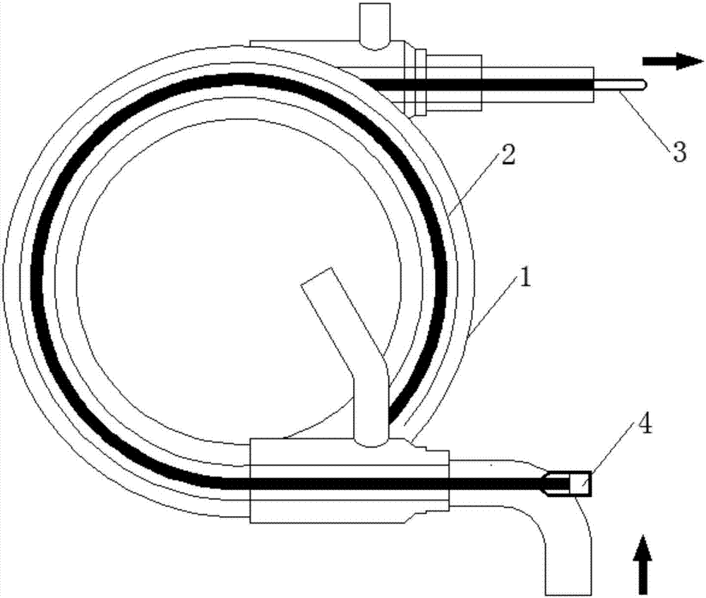 Multi-stage inner pipe freeze-proofing system, freeze-proofing heat exchanger and application