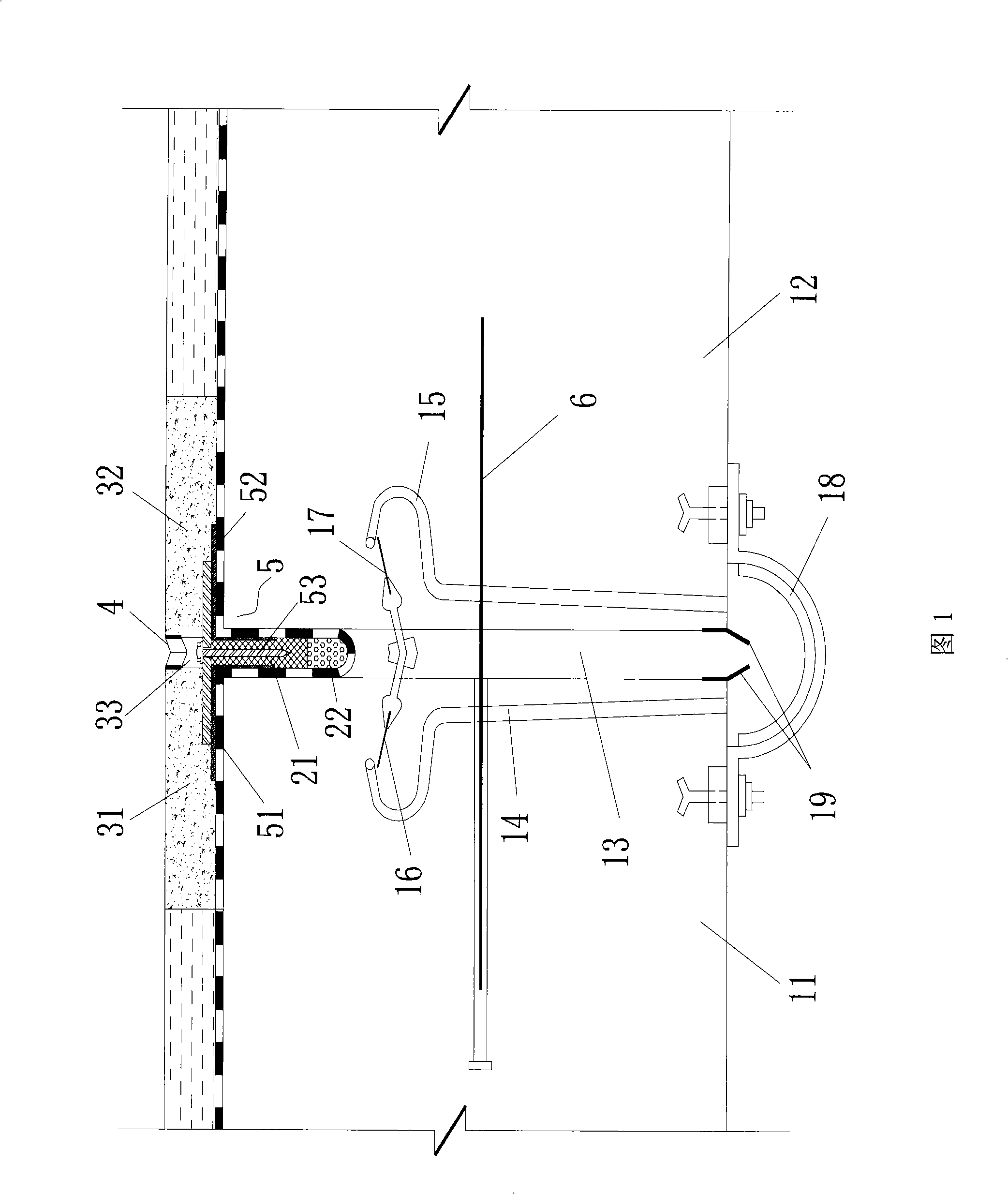 Water proof method for underground structure top board expansion joint also serving as urban roads base and the structure