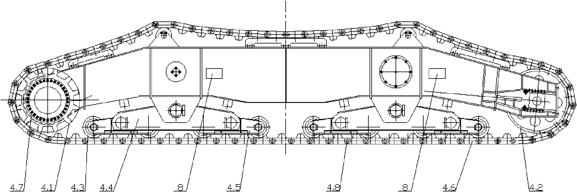 Tracked carrier special for intertidal belt