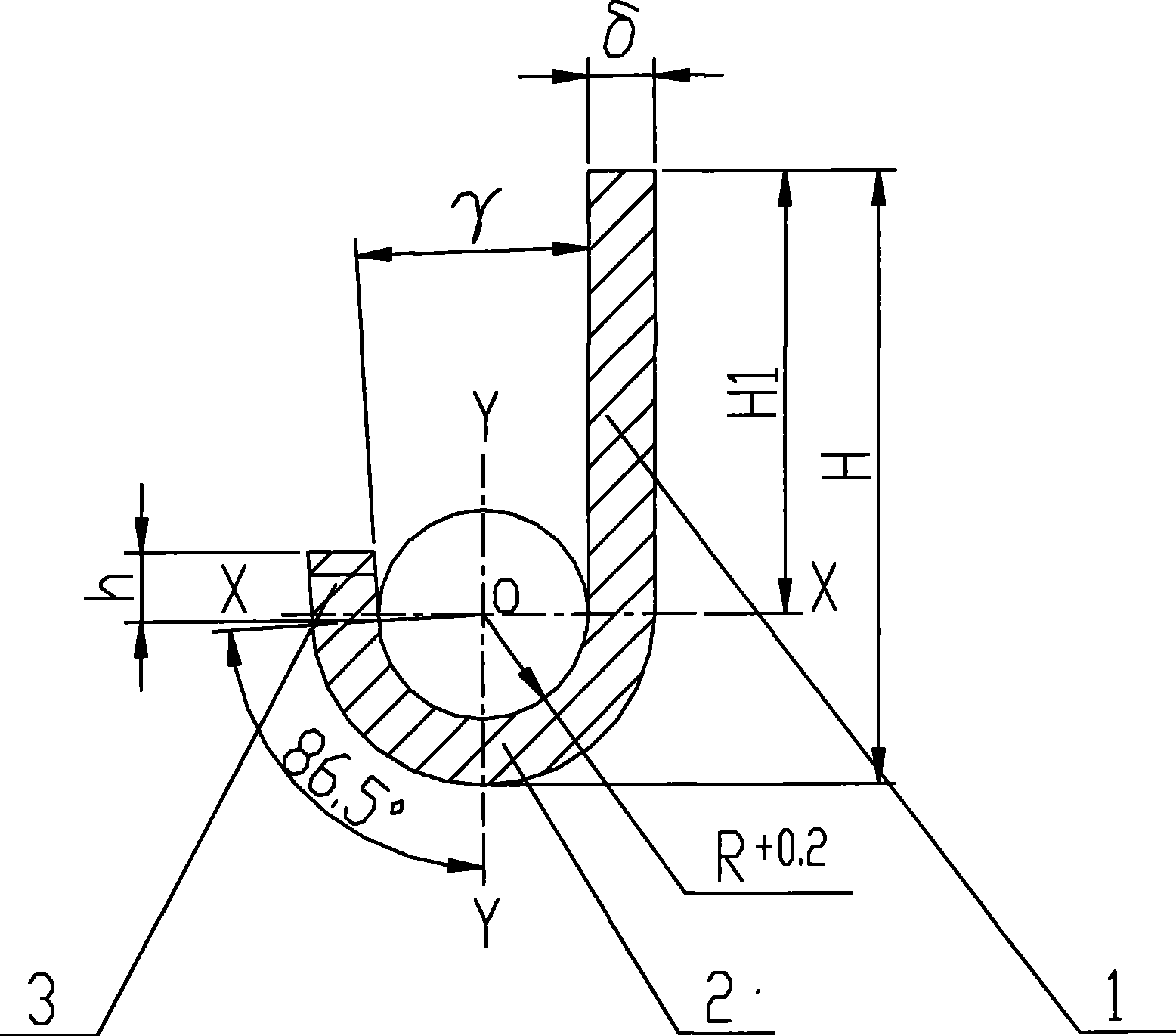 Cold bending J type section steel and manufacturing process thereof