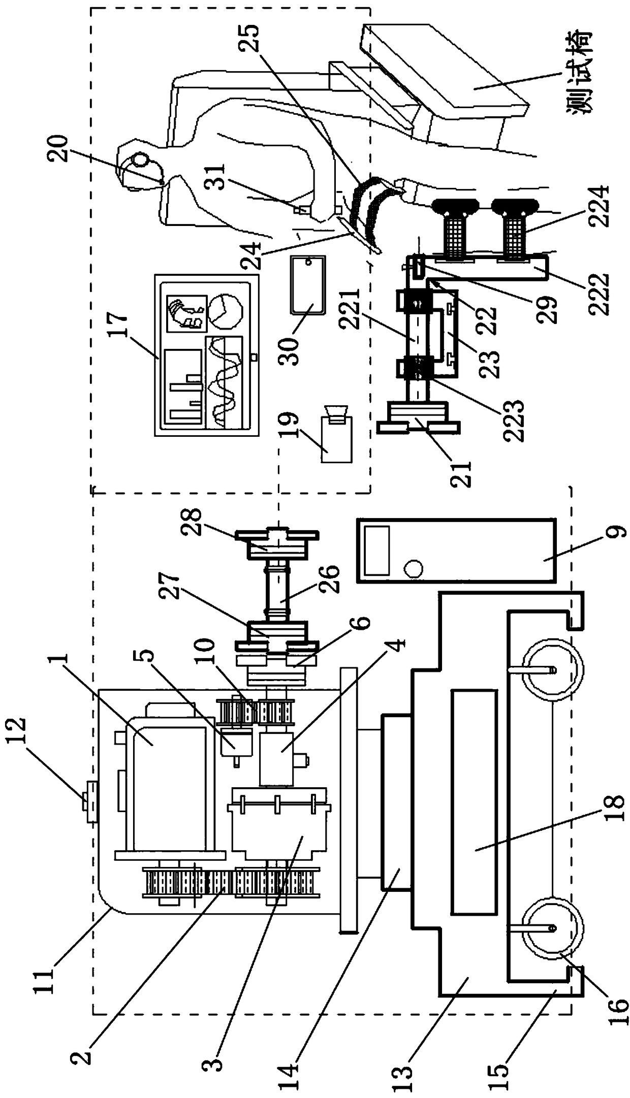 A system for testing and training joint function