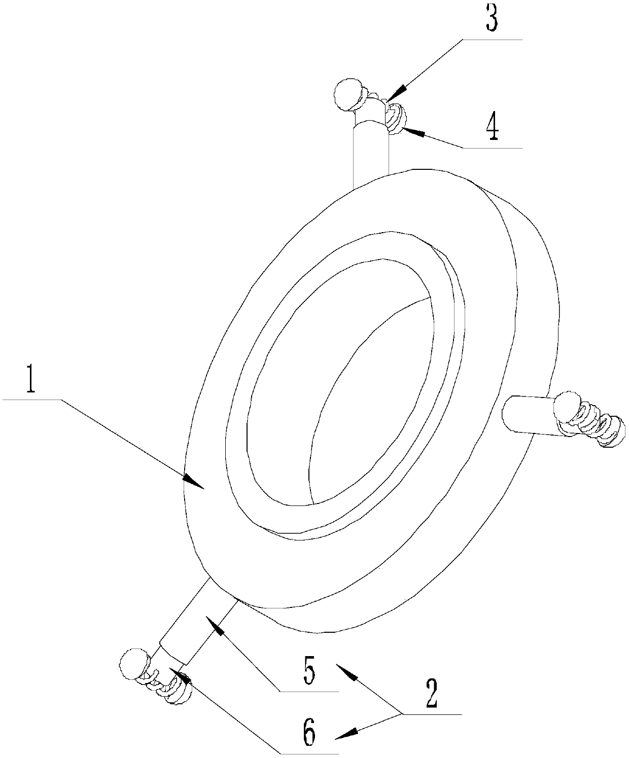 Damping assembly for preventing damage of film membrane and filtering membrane assembly utilizing damping assembly