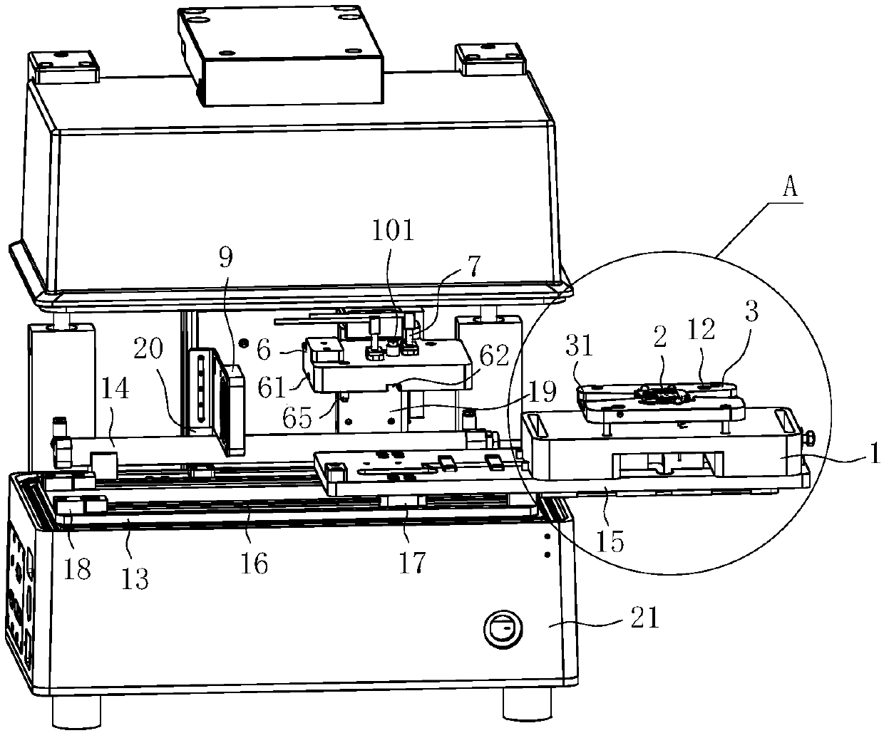 Radio frequency testing device and radio frequency testing method