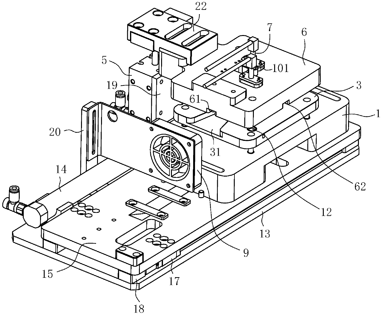 Radio frequency testing device and radio frequency testing method