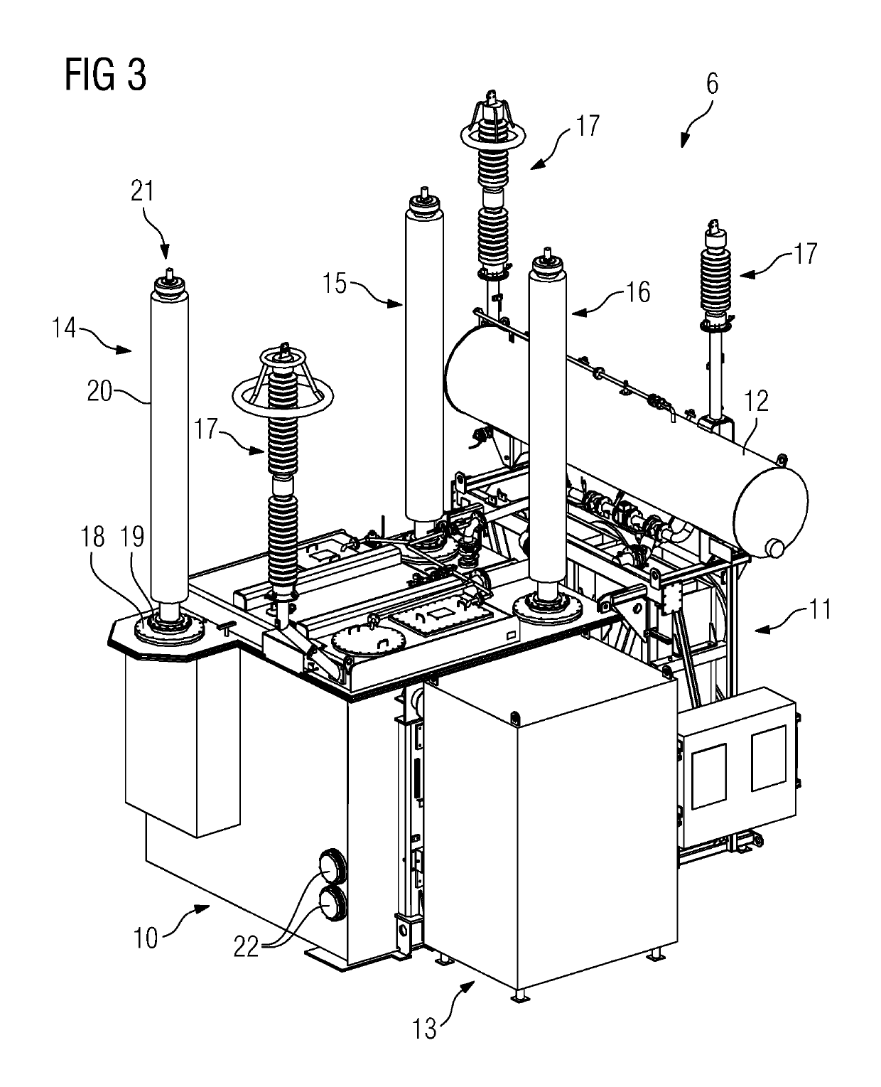 Arrangement of single phase transformers