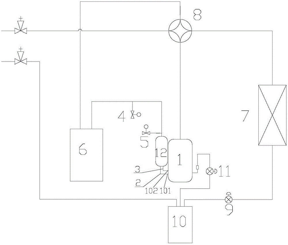 Variable-volume two-stage compression system and control method thereof