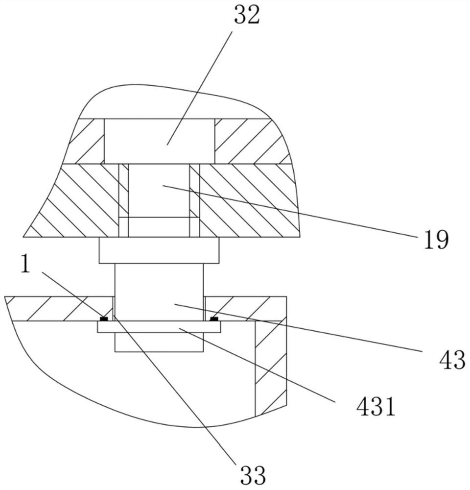 Toe cap steel plate inner side wall grinding mechanism