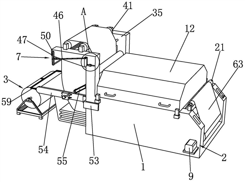 Intelligent high-speed open-width knitting and preshrinking combination machine and processing process thereof