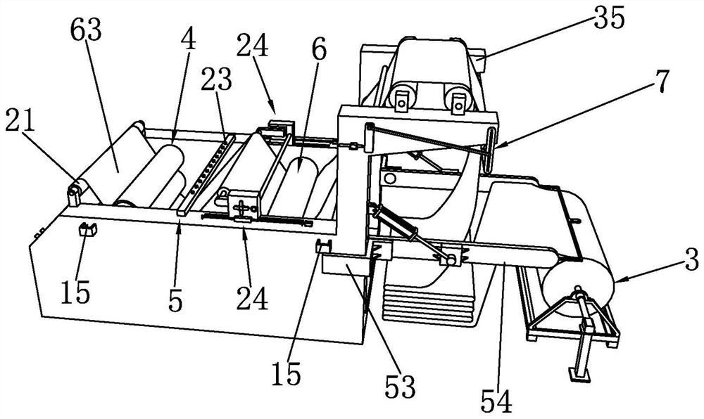 Intelligent high-speed open-width knitting and preshrinking combination machine and processing process thereof