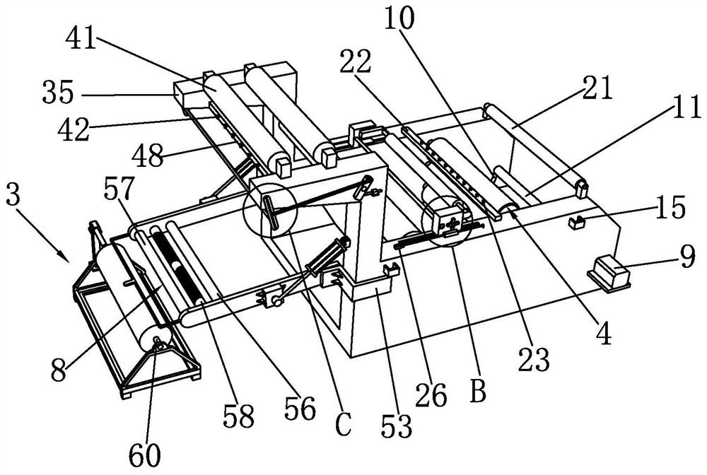 Intelligent high-speed open-width knitting and preshrinking combination machine and processing process thereof