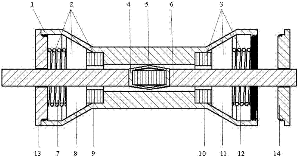 Stepping piezoelectric actuator with wedge-shaped half-ring power-off locking mechanism and its actuating method