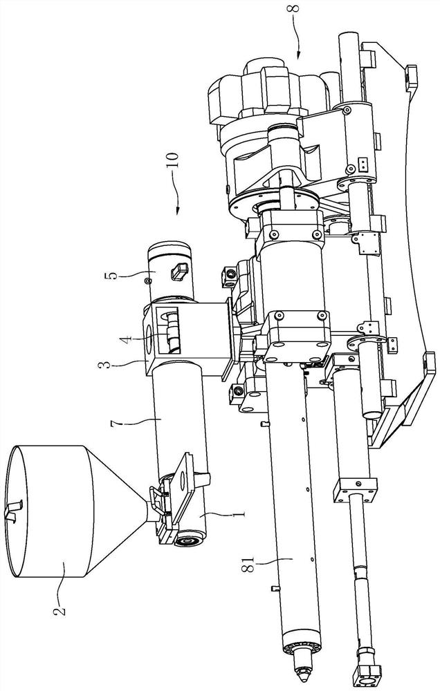 Drying equipment for granular materials and injection molding system