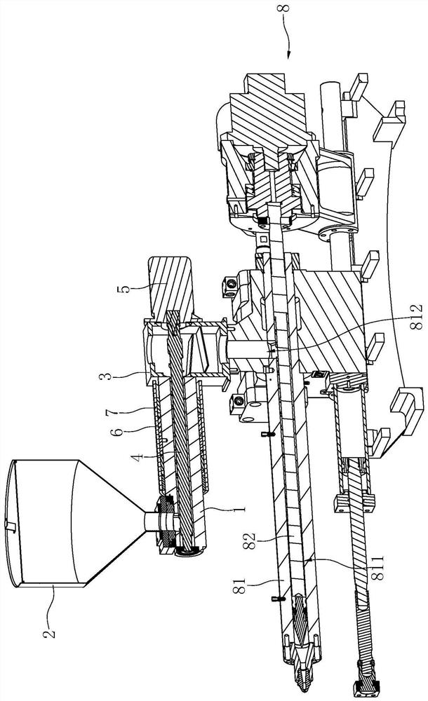 Drying equipment for granular materials and injection molding system