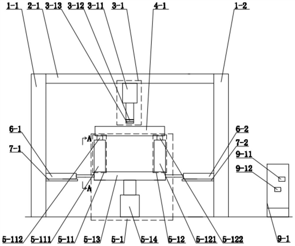 Assembly type steel structure cross beam strength detection device and detection method