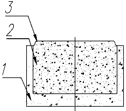 Double-layer hard alloy matrix and production method thereof