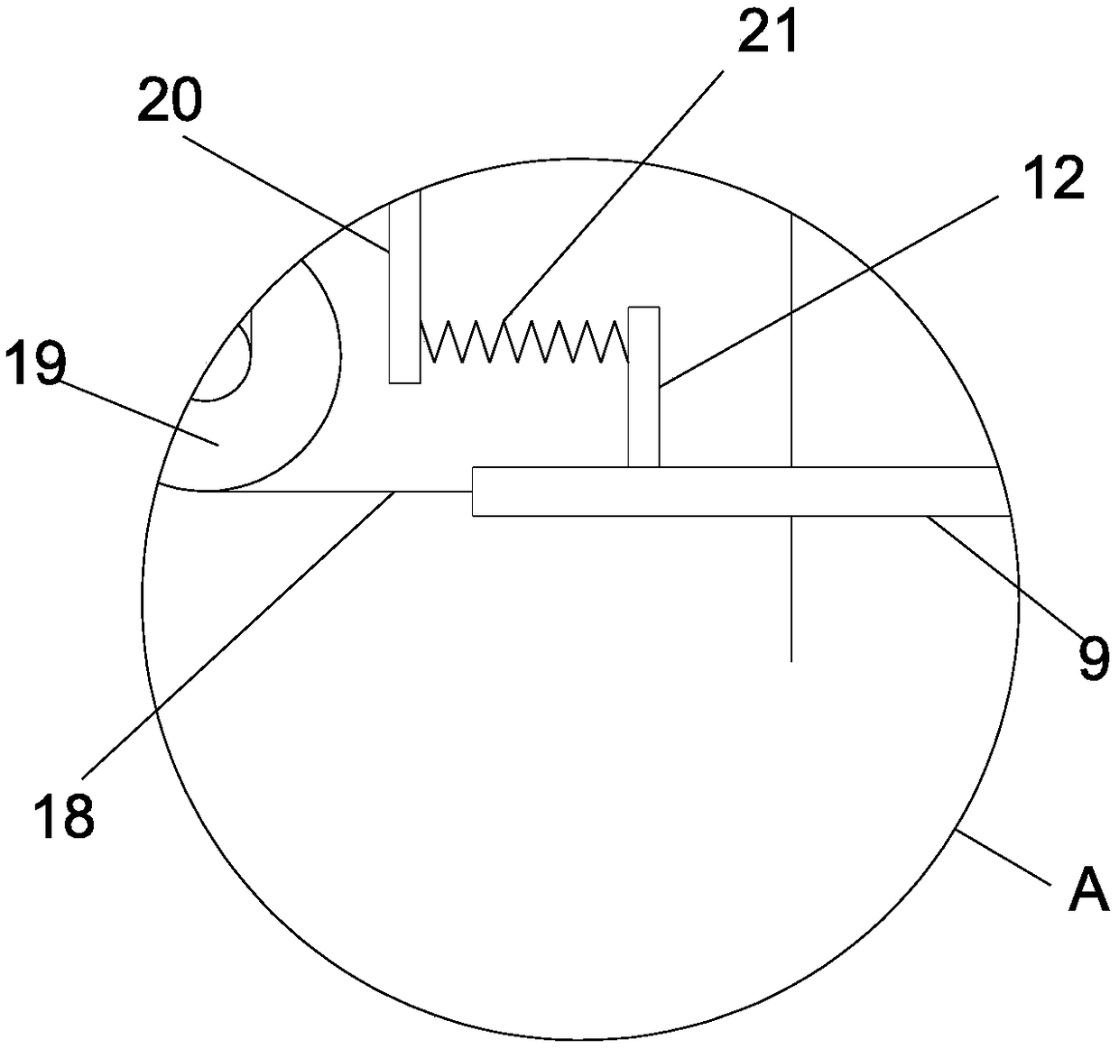 Sand screening device for municipal engineering