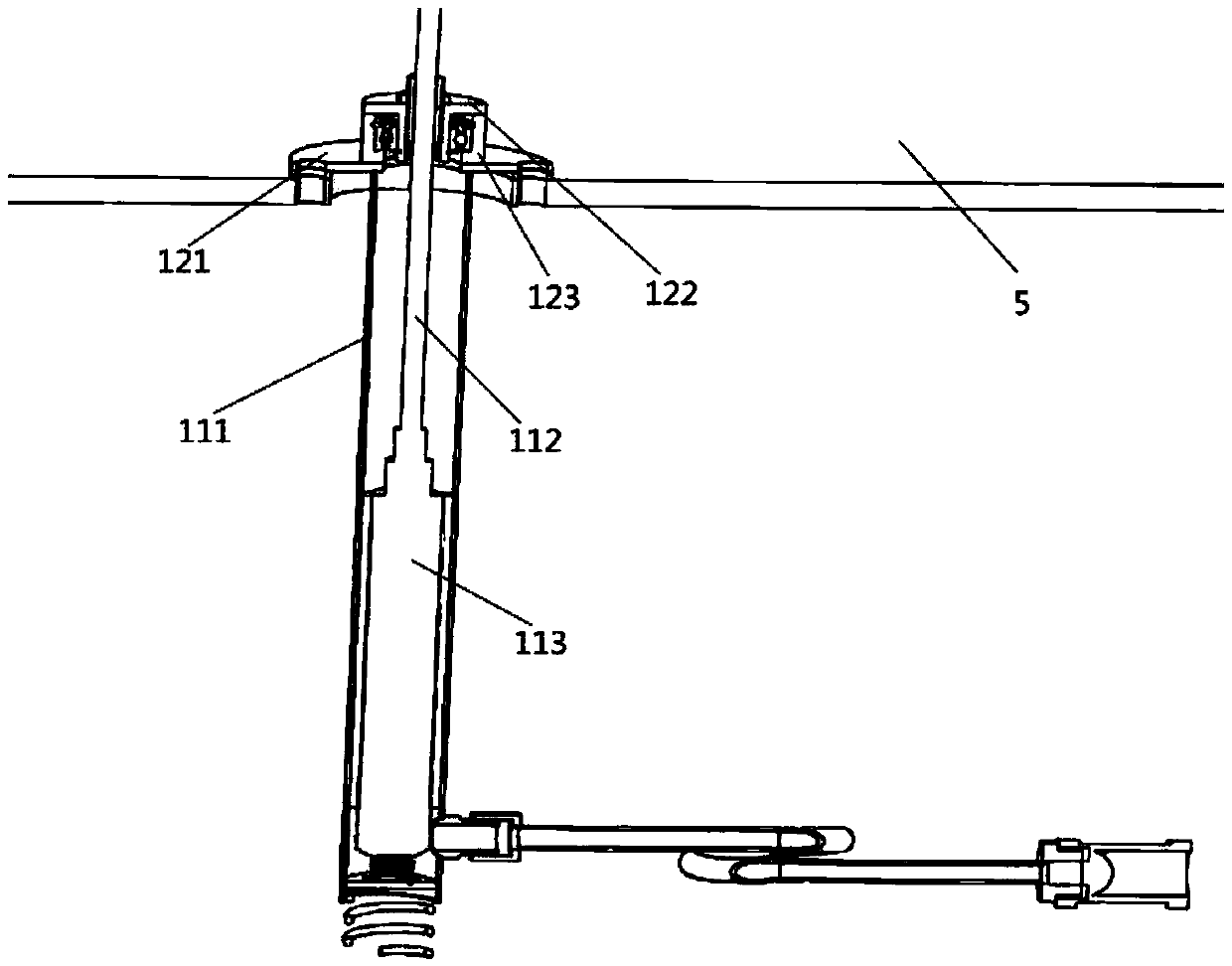 Anti-shaking oil level transmitter for oil tank