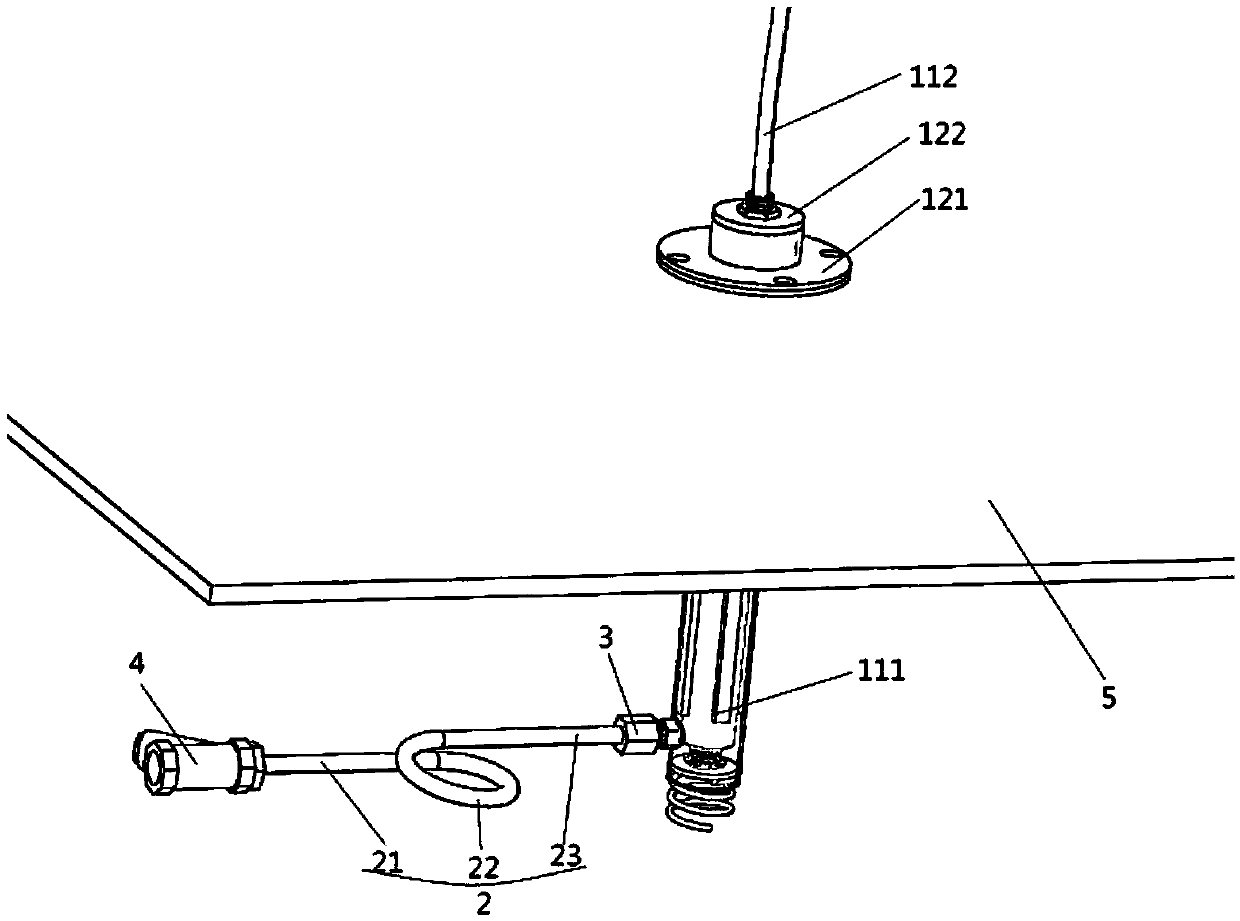 Anti-shaking oil level transmitter for oil tank