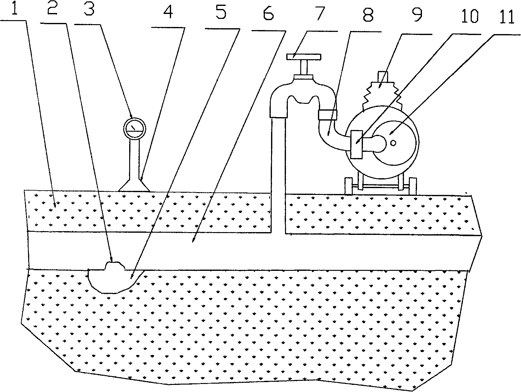 Water pipe man-made sound wave leakage checking method