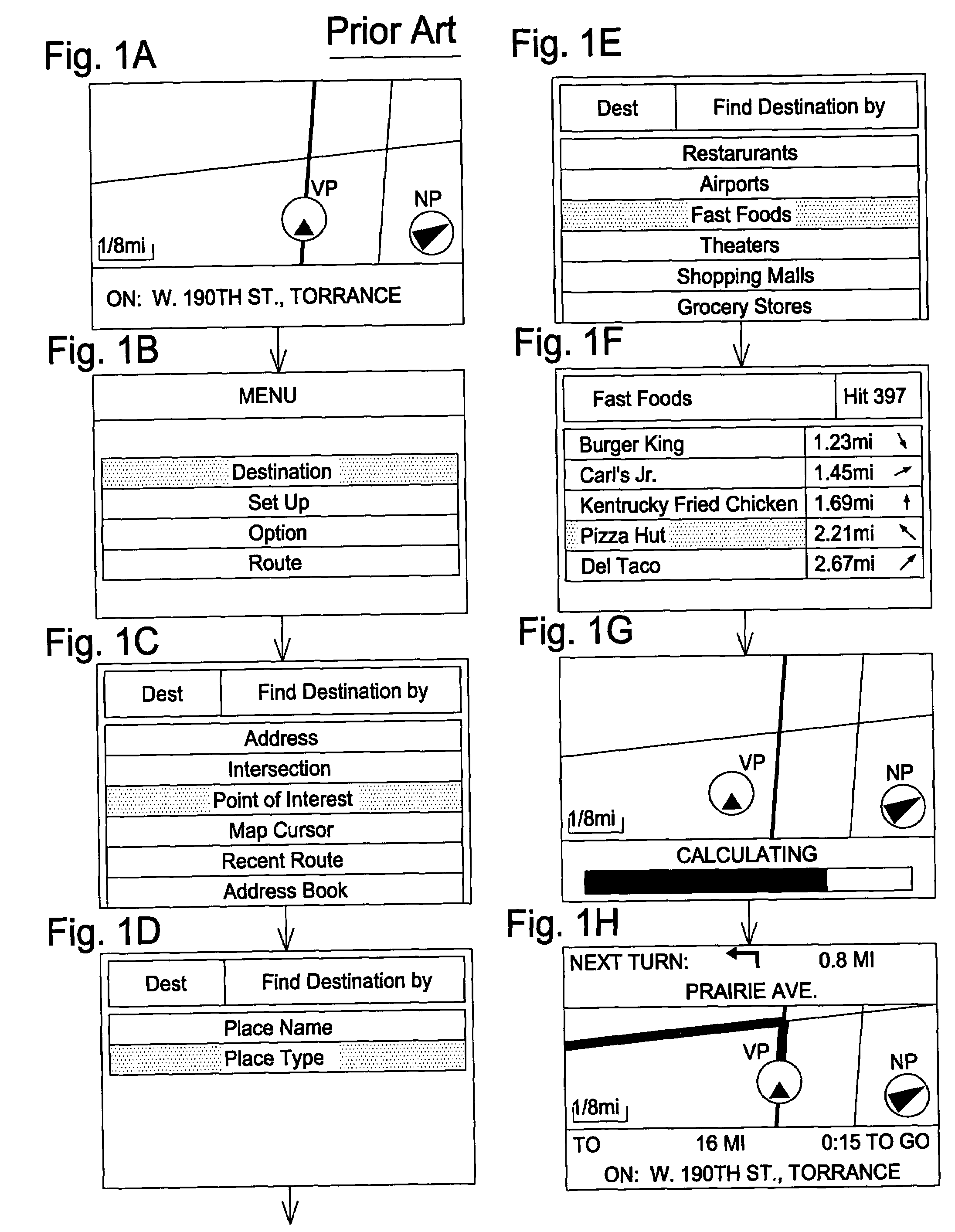 Display method and apparatus for navigation system