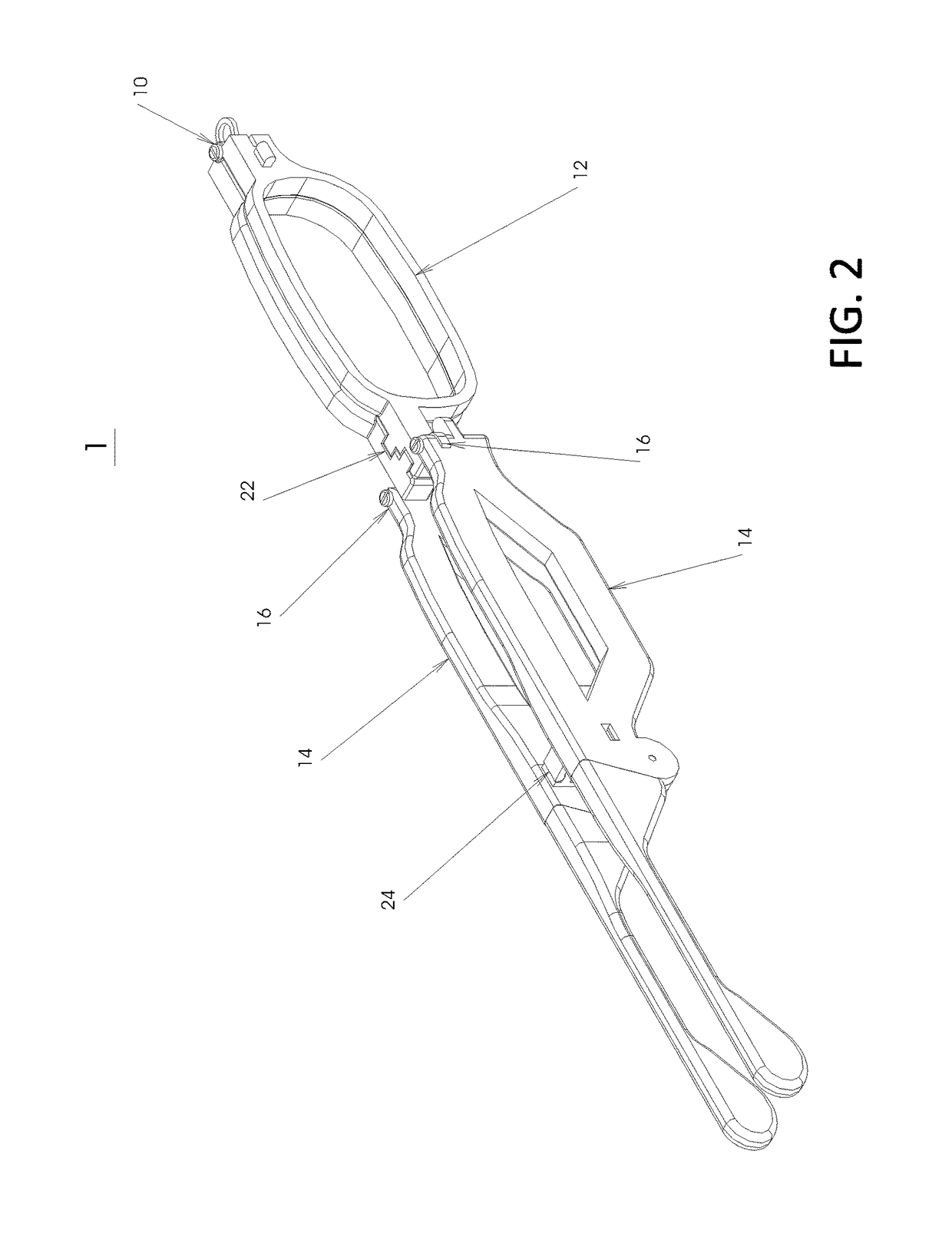 Foldable glasses with magnifier