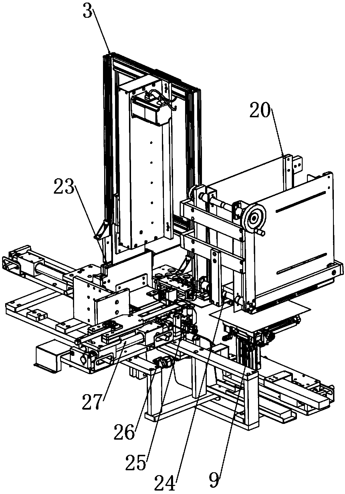 Semi-automatic mask folding machine