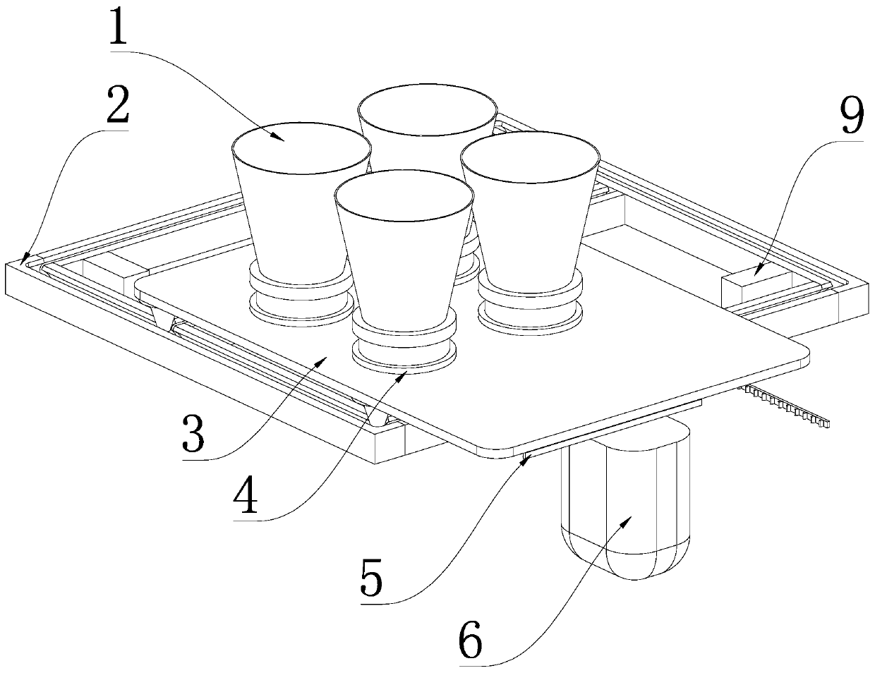 Powder cleaning device for atomizing powder manufacturing equipment