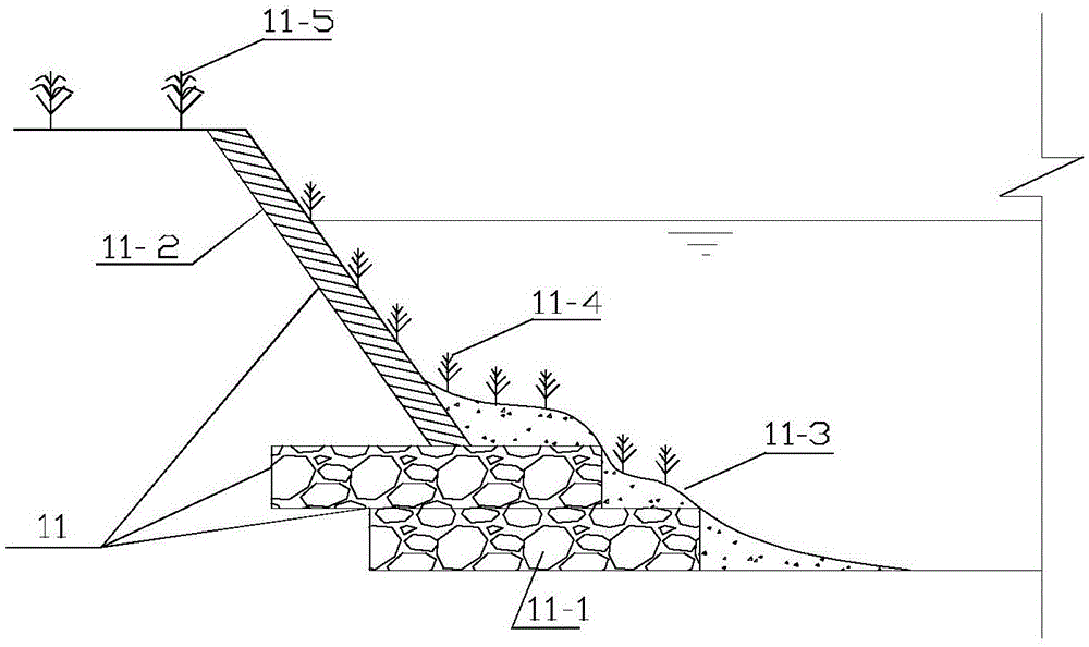 Ecological dredging handling method for riverways or lakes