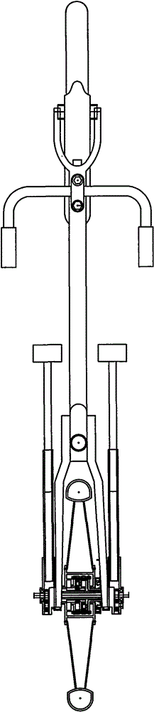 Lever ratchet wheel linkage bicycle