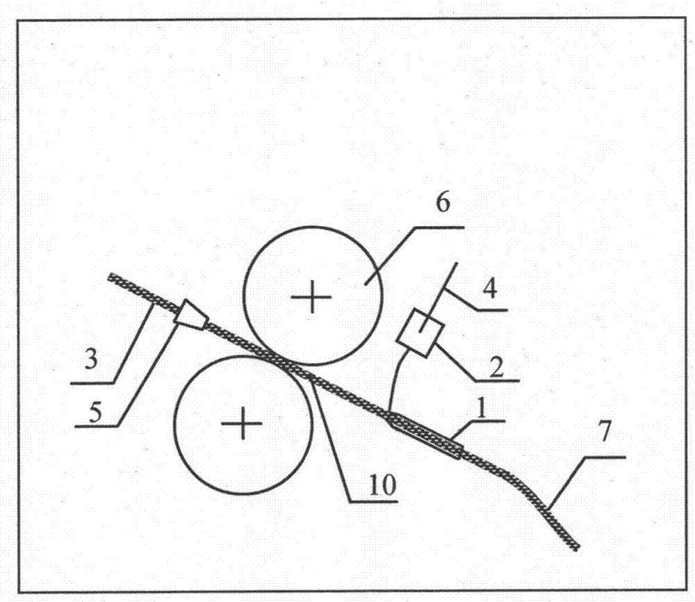 Pre-wrapping-pipe-front-mounted composite negative-poisson's-ratio-yarn spinning device and method and application