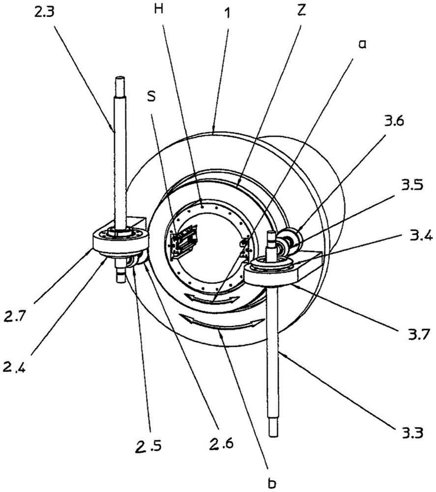 Device for machining workpieces